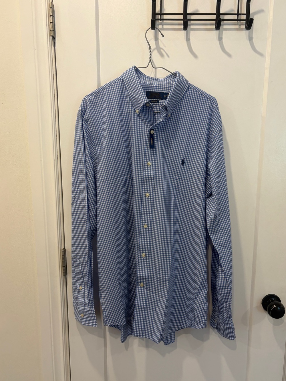 Polo by Ralph Lauren Light Blue Gingham Button-Down Shirt